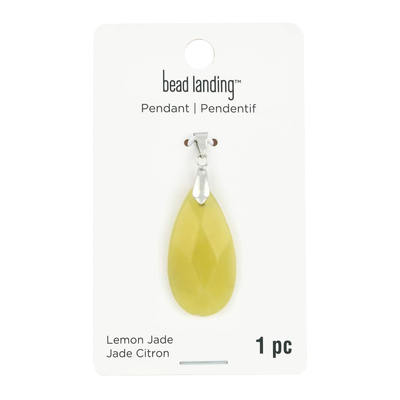Lemon Jade Teardrop Pendant by Bead Landing&#x2122;